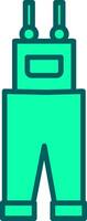 Overall Icon Design Symbol vector