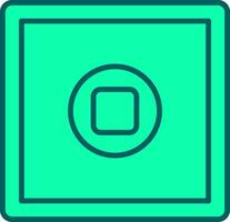 Stop Button Icon Design Symbol vector