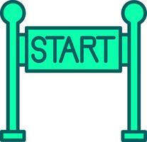 Start Line Icon Design Symbol vector