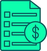 Invoice Icon Design Symbol vector