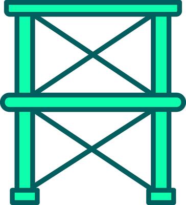 Scaffolding Icon Design Symbol