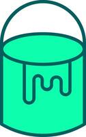 Paint Bucket Icon Design Symbol vector