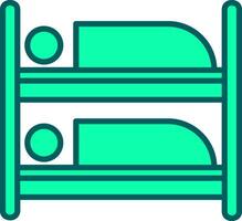 Bunk Bed Icon Design Symbol vector