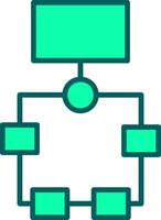 Flowchart Icon Design Symbol vector
