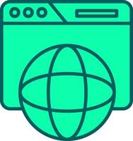 Online Presence Icon Design Symbol vector