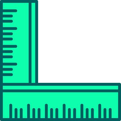 Ruler Icon Design Symbol