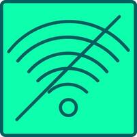 No Wifi Icon Design Symbol vector