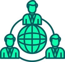 Outsourcing Icon Design Symbol vector
