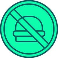 No Fast Food Icon Design Symbol vector