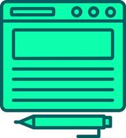 Copywriter Icon Design Symbol vector