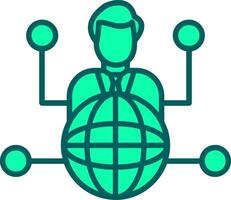 Outsource Icon Design Symbol vector