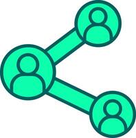 Network Icon Design Symbol vector