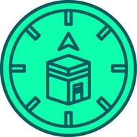 Qibla Icon Design Symbol vector