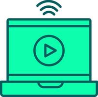 Online Streaming Icon Design Symbol vector