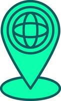 Geospatial Technology Icon Design Symbol vector