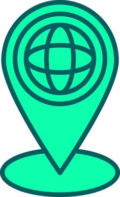 Geospatial Technology Icon Design Symbol