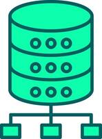 Database Icon Design Symbol vector