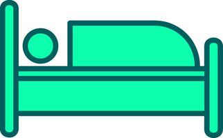Single Bed Icon Design Symbol vector