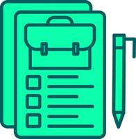 Job Description Icon Design Symbol vector