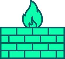 Firewall Icon Design Symbol vector