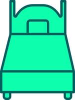 Single Bed Icon Design Symbol vector