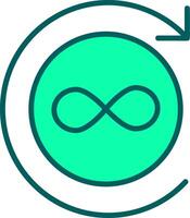 Infinite Icon Design Symbol vector