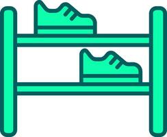 Shoe Rack Icon Design Symbol vector