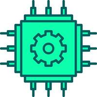 Cpu Icon Design Symbol vector