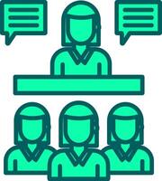 Interview Icon Design Symbol vector