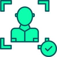 Face Scan Icon Design Symbol vector