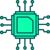 Cpu Icon Design Symbol vector