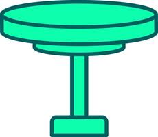 Round Table Icon Design Symbol vector