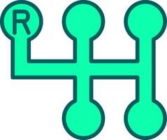 Gearshift Icon Design Symbol vector