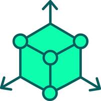 Dimensions Icon Design Symbol vector