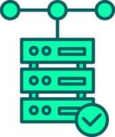 Database Icon Design Symbol vector