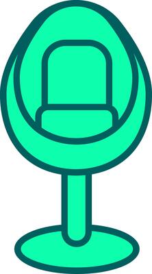Egg Chair Icon Design Symbol