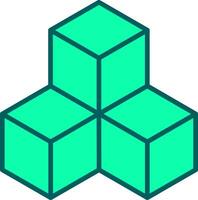 Cubes Icon Design Symbol vector