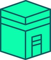 Kaaba Icon Design Symbol vector