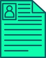 Curriculum Vitae Icon Design Symbol vector