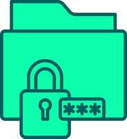 Data Encryption Icon Design Symbol vector