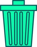 Dustbin Icon Design Symbol vector
