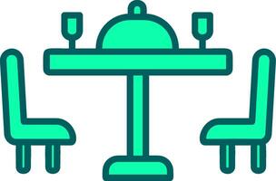 Dining Table Icon Design Symbol vector