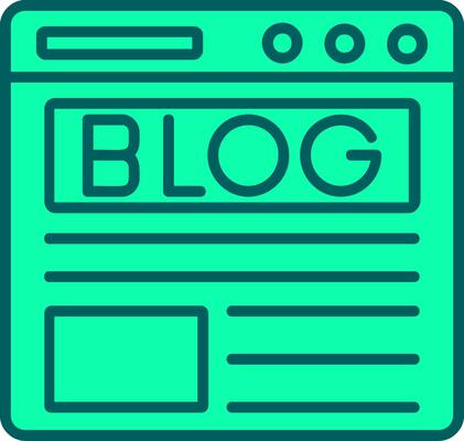 Blog Icon Design Symbol