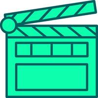 Clapperboard Icon Design Symbol vector