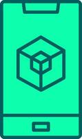 Augmented Reality Icon Design Symbol vector