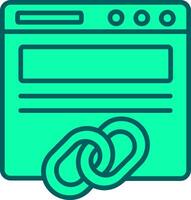 Backlinks Icon Design Symbol vector