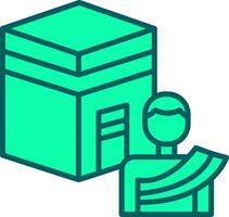 Hajj Icon Design Symbol vector