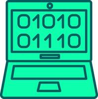 Binary Code Icon Design Symbol vector