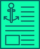 Anchor Text Icon Design Symbol vector