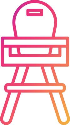 High Chair Icon Design Symbol